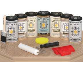 Wood'n Door Kit (Front & Garage Door) - White Oak — Gloss kit contents
