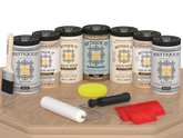Wood'n Door Kit (Front & Garage Door) - White Oak — Matte kit contents