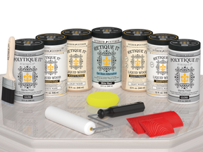 Wood'n Door Kit (Front & Garage Door) - White Wash — Gloss kit contents