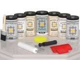 Wood'n Door Kit (Front & Garage Door) - White Wash — Matte kit contents