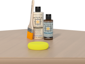 Retique It® Wood'n Finish Kits Multi-purpose Smooth Finish Kit in White Oak, showing a wooden table with a smooth, polished surface.