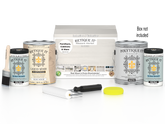 Retique It® Multi-purpose Smooth Finish Kit with four large white wash exterior top coats for wood surfaces.