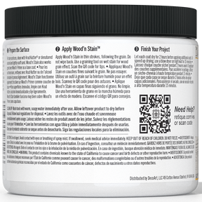 Retique It Liquid Wood Wood'n Stain 16 oz White Wash stain applied to wood surface, showcasing a light, whitewashed finish.