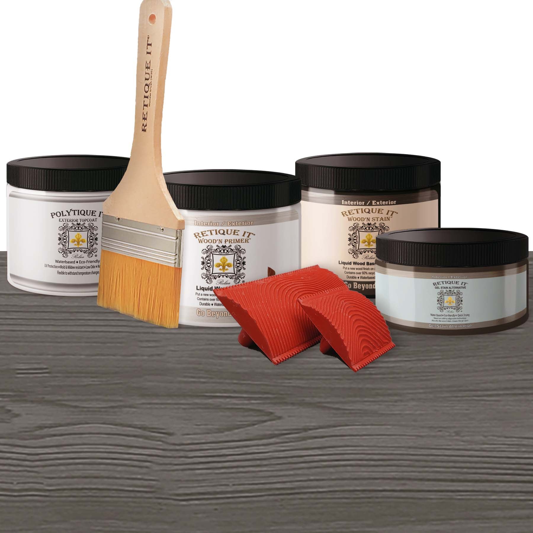 Wood'n Finish Front Door Kit - Harbor Gray