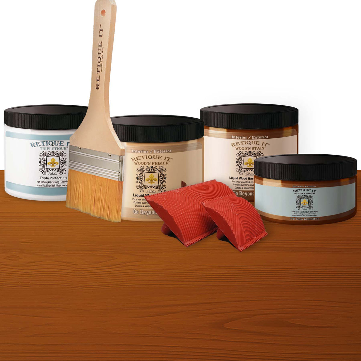 Tabletop Wood'n Finish Kit (Double Size) - Cedar