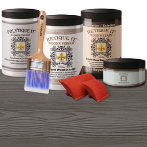 Wood'n Finish Front Door Kit (Double) - Harbor Gray