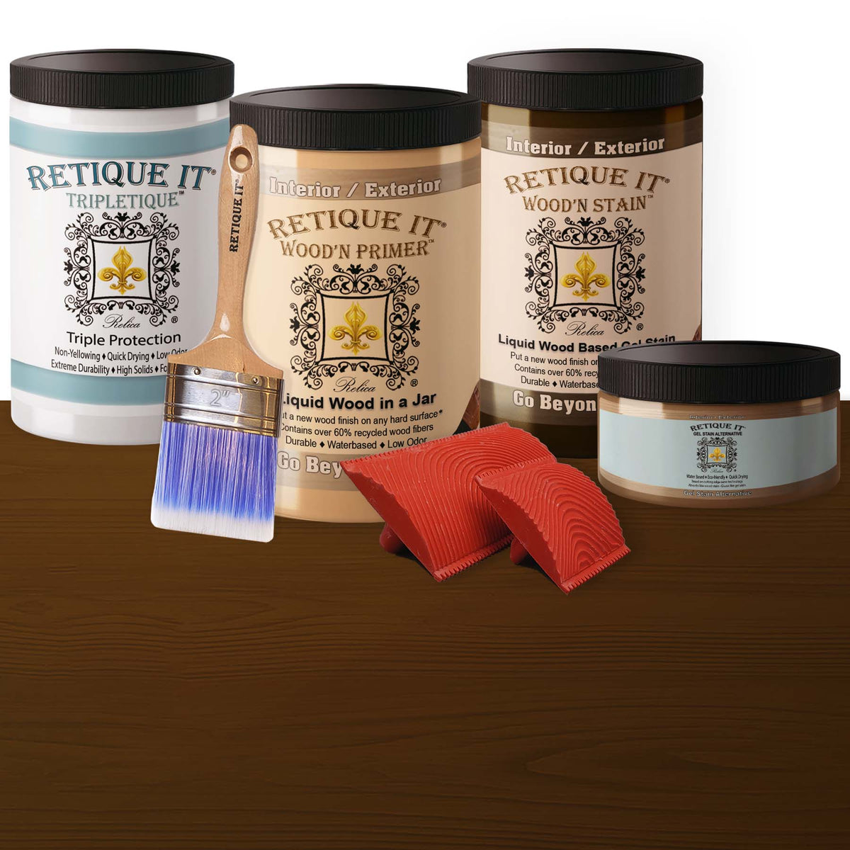 Multi-purpose Wood'n Kit (Large) - Dark Pecan - Exterior Top Coat