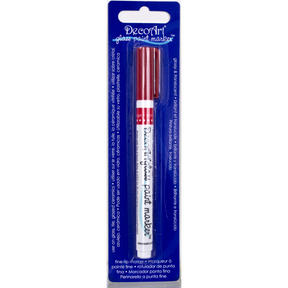 DecoArt transparent glass paint markers in fuchsia, fine tip for detailed writing and decorating on glass surfaces