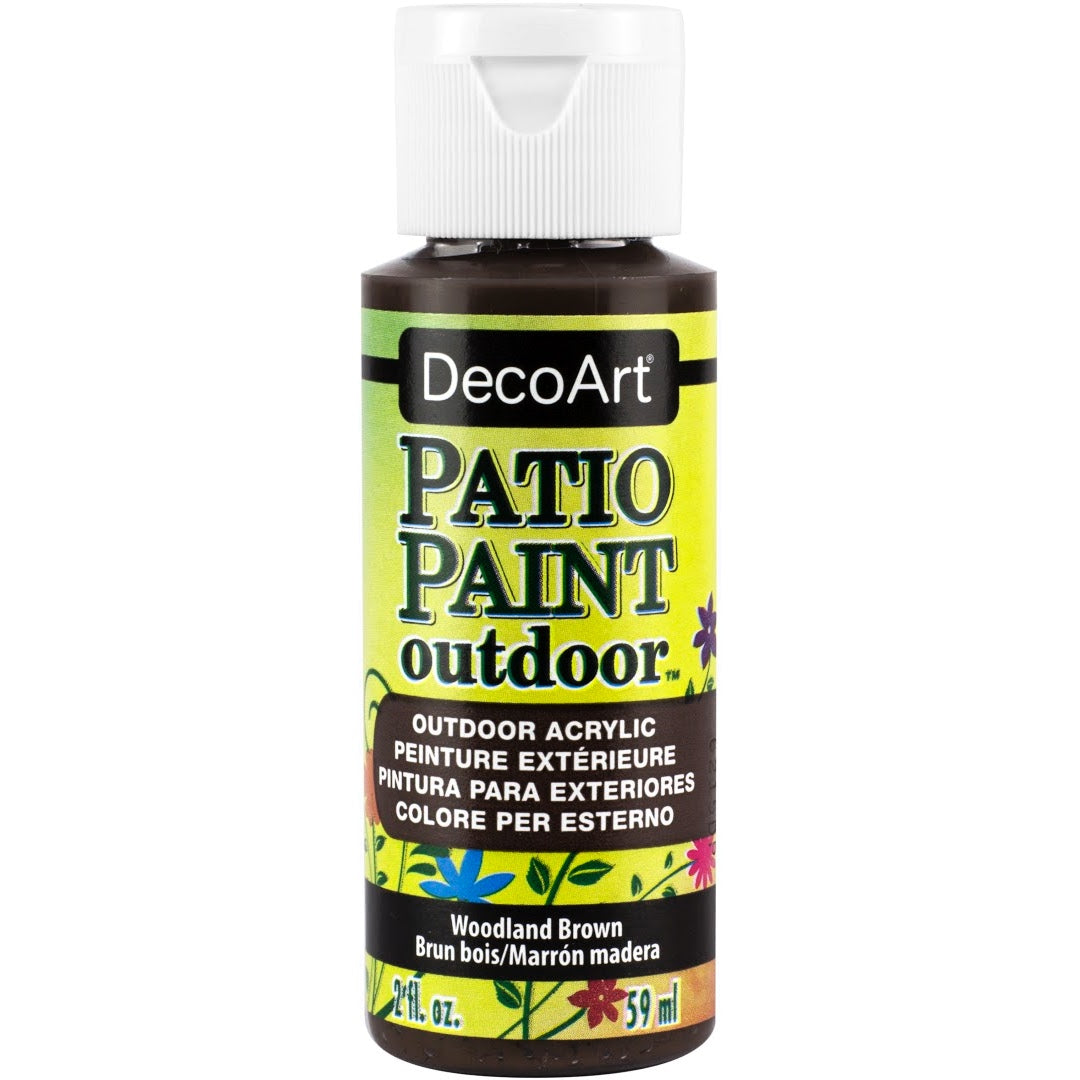 DecoArt Vintage Rose outdoor acrylic patio paint bottle, 2 oz, suitable for garden furniture and exterior surfaces