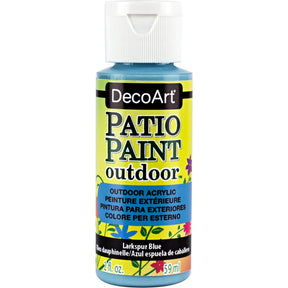 DecoArt Vintage Rose outdoor acrylic patio paint jar, 2 oz, suitable for exterior surfaces with vibrant color.
