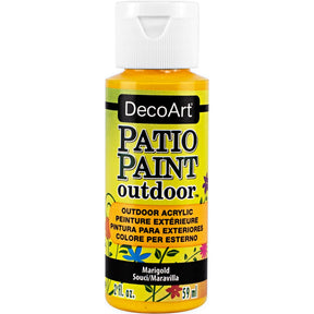 DecoArt Patio Paint outdoor acrylic paint in vintage rose color, 2 oz bottle for outdoor craft and furniture projects.