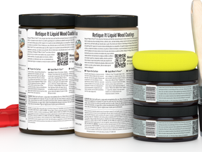 Large Charcoal Wood'n Finish Kit by Retique It® for multi-purpose wood finishing and refinishing projects.