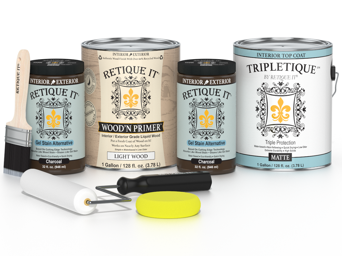 Multi-purpose Smooth Finish Kit (4x Lg) - Charcoal - Interior Top Coat