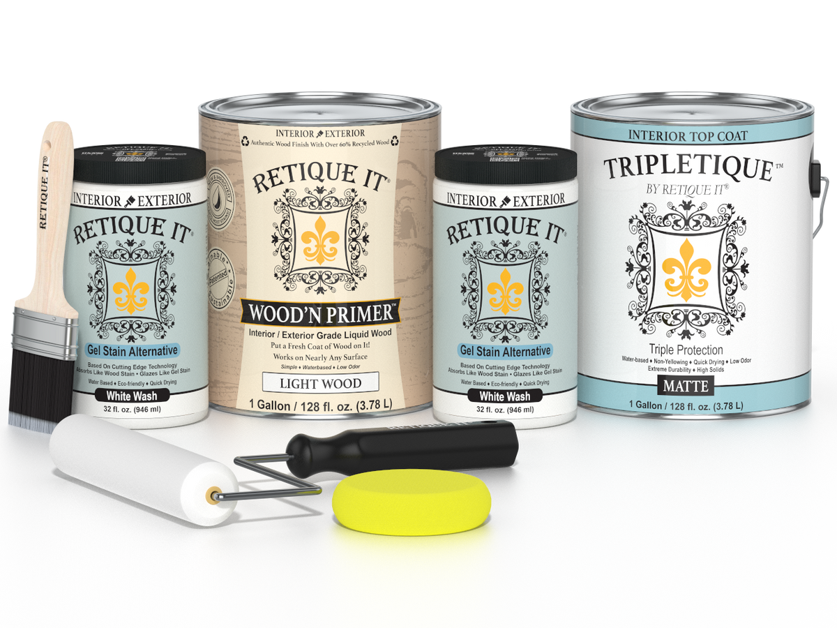 Multi-purpose Smooth Finish Kit (4x Lg) - White Wash - Interior Top Coat