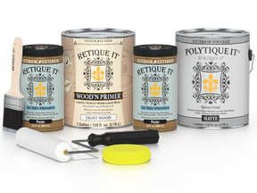 Multi-purpose Smooth Finish Kit (4x Lg) - Pecan - Exterior Top Coat