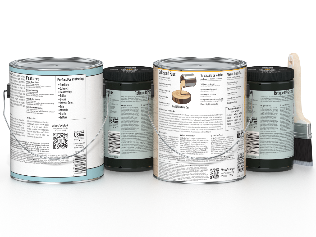 Multi-purpose Smooth Finish Kit (4x Lg) - Classic Black - Interior Top Coat