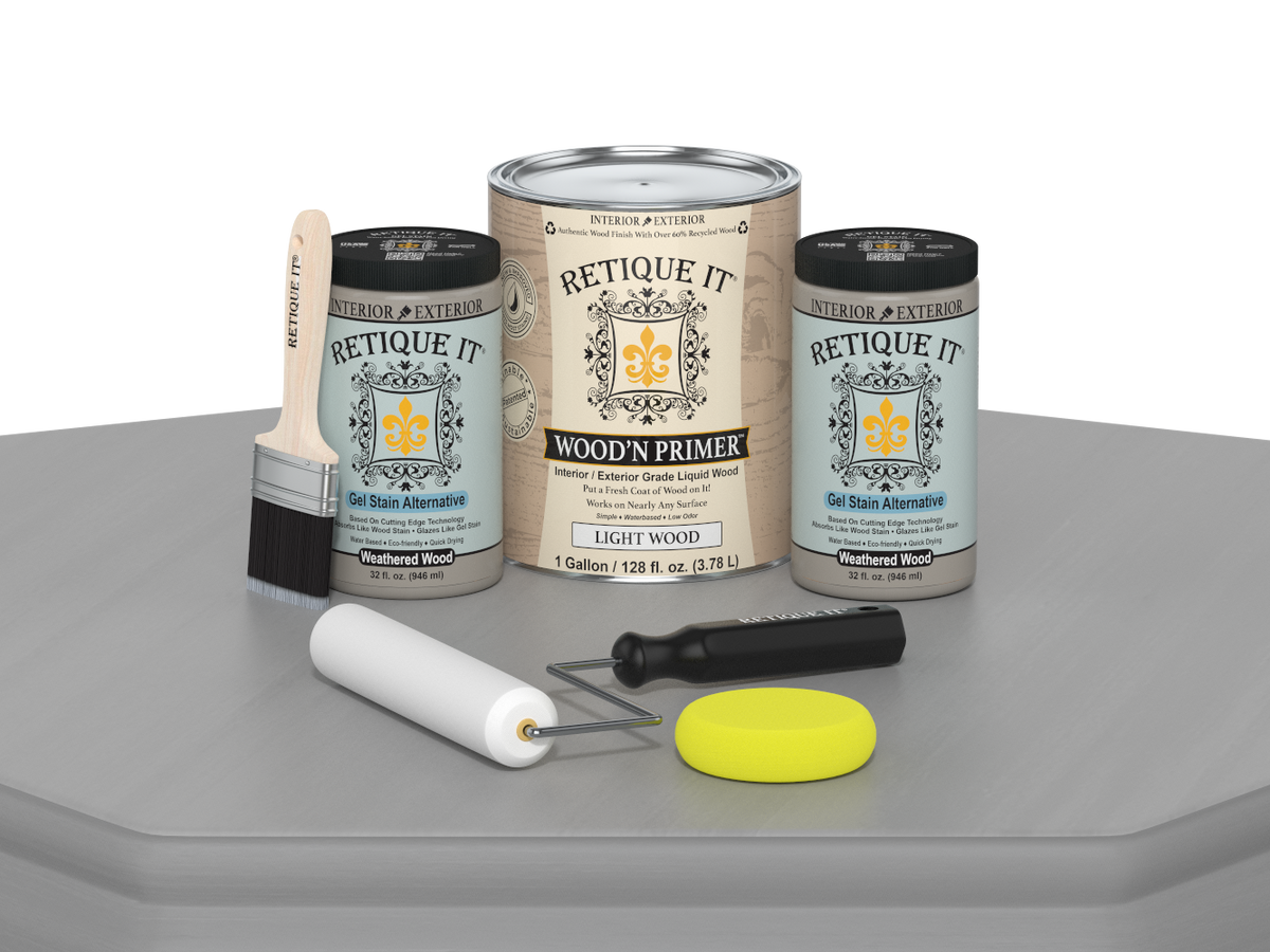 Multi-purpose Smooth Finish Kit (4x Lg) - Weathered Wood