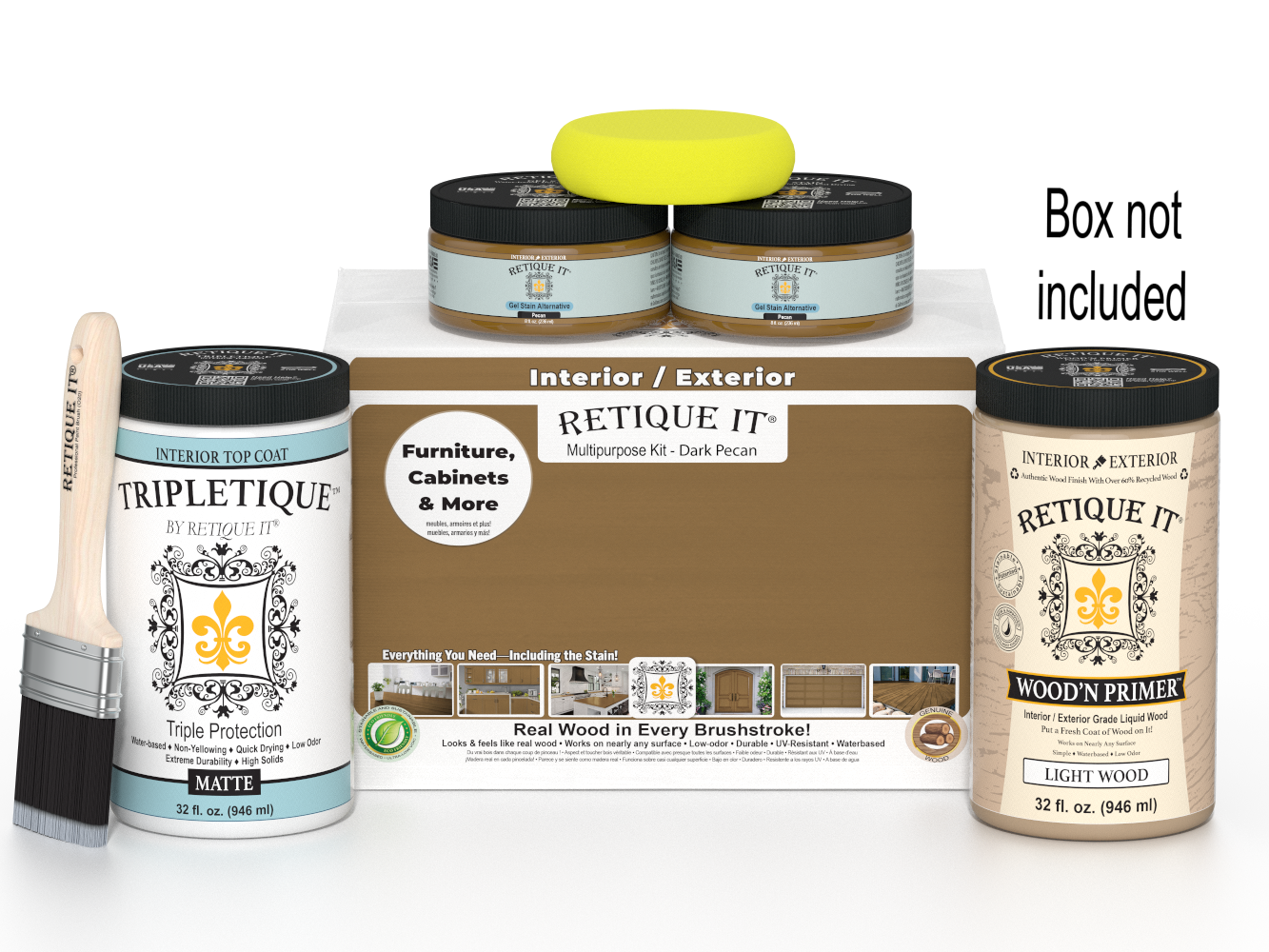 Multi-purpose Smooth Finish Kit (Large) - Pecan - Interior Top Coat