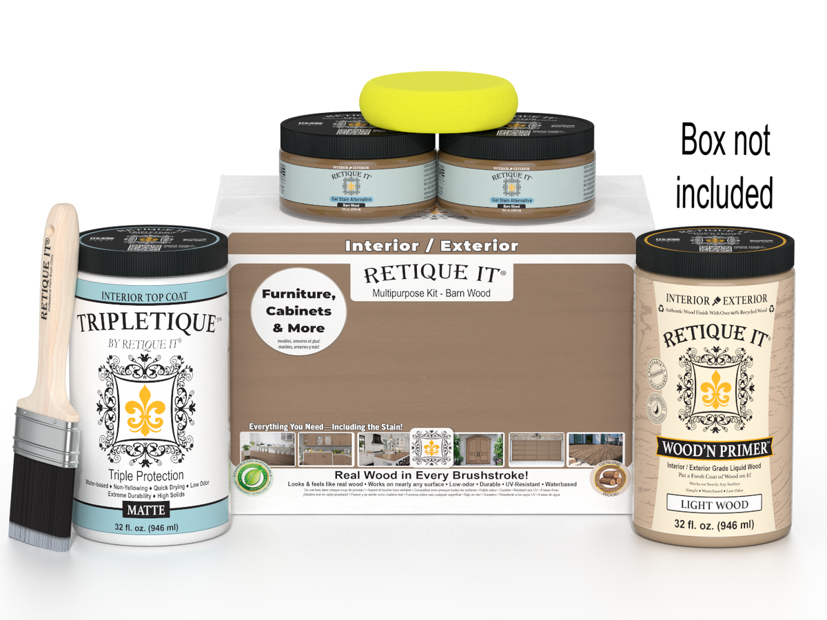 Multi-purpose Smooth Finish Kit (Large) - Barn Wood - Interior Top Coat