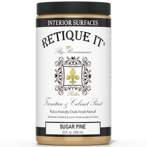 Retique It® furniture and cabinet paint in quart size, Sugar Pine color, suitable for transforming wood furniture and cabinetry.