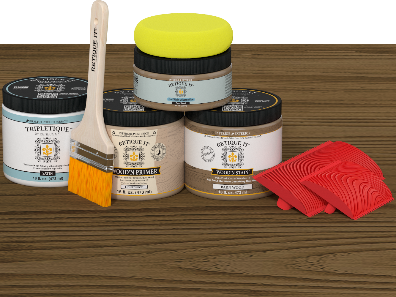 Multi-purpose Wood'n Kit (Med) - Barn Wood - Interior Top Coat