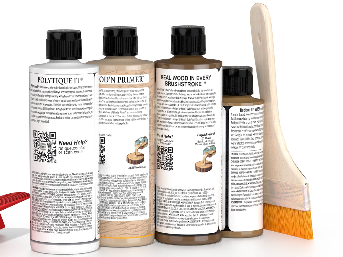 Multi-purpose Wood'n Kit - Dark Pecan - Exterior Top Coat