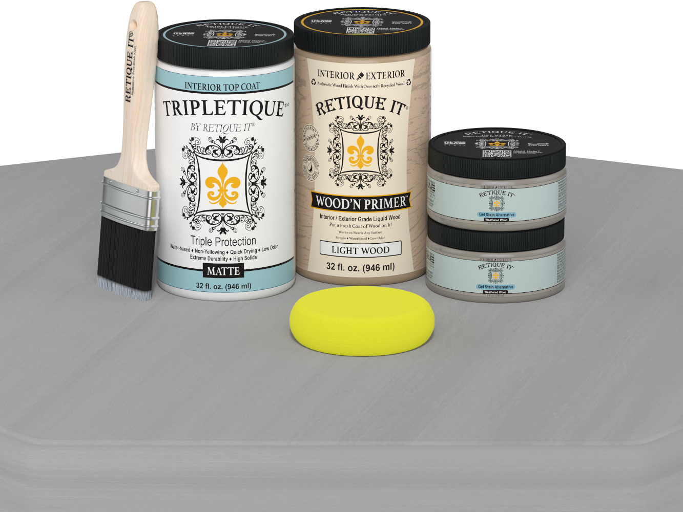 Multi-purpose Smooth Finish Kit (Large) - Weathered Wood - Interior Top Coat