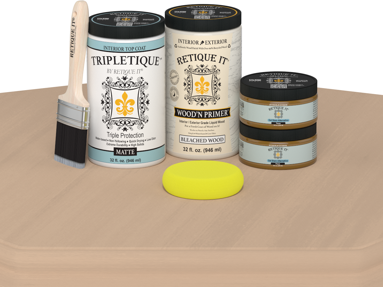 Multi-purpose Smooth Finish Kit (Large) - White Oak - Interior Top Coat