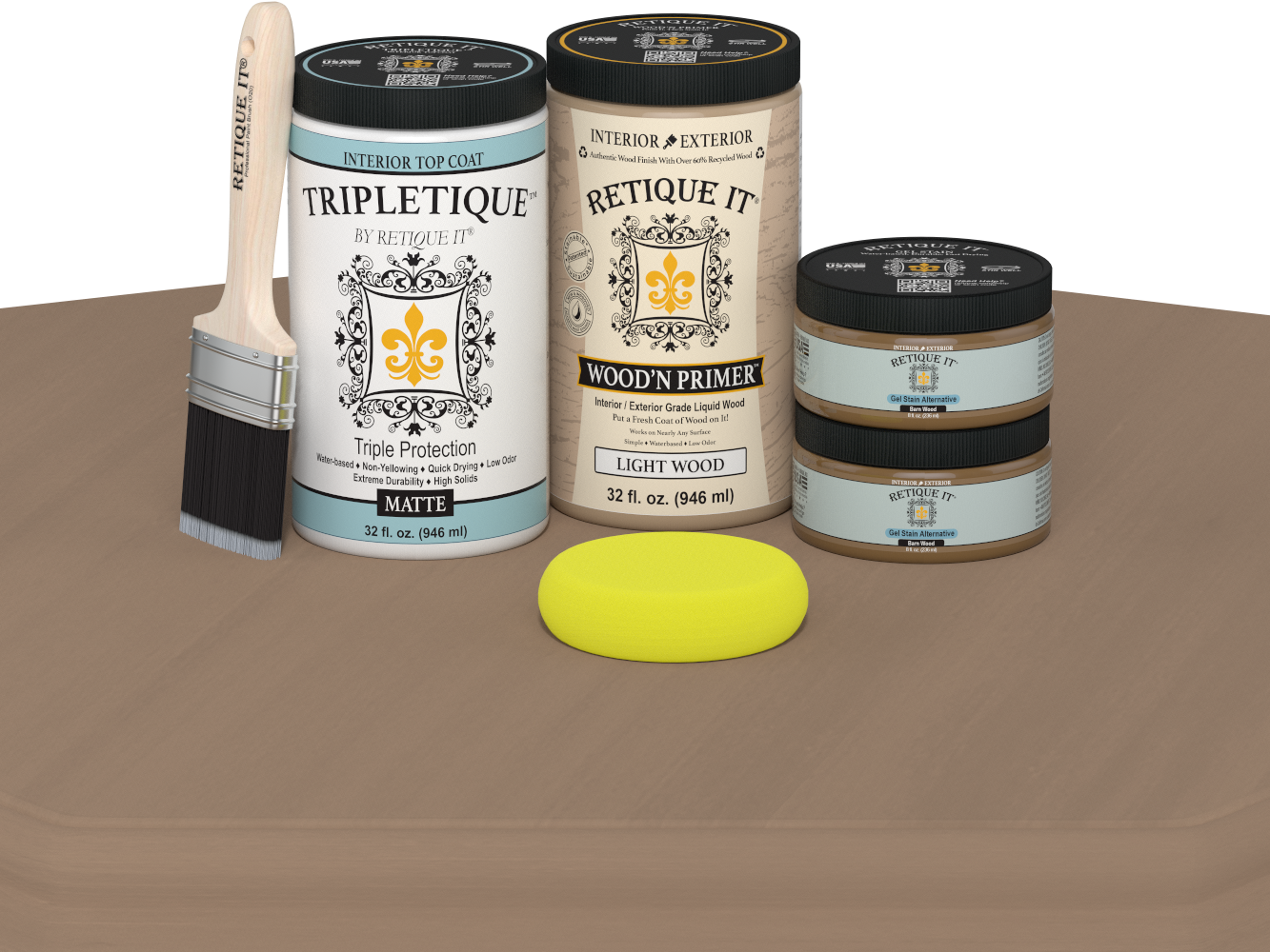 Multi-purpose Smooth Finish Kit (Large) - Barn Wood - Exterior Top Coat