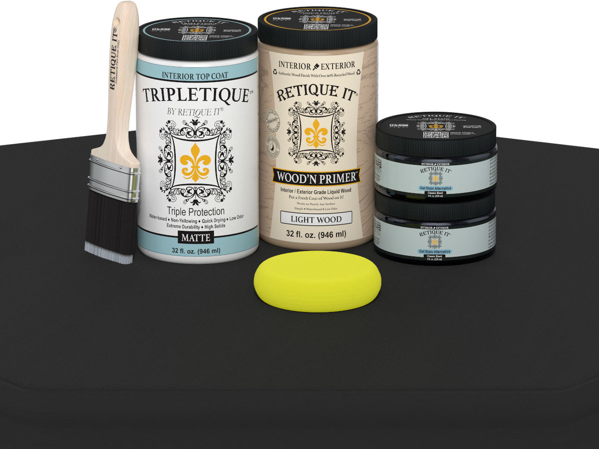 Multi-purpose Smooth Finish Kit (Large) - Classic Black - Exterior Top Coat