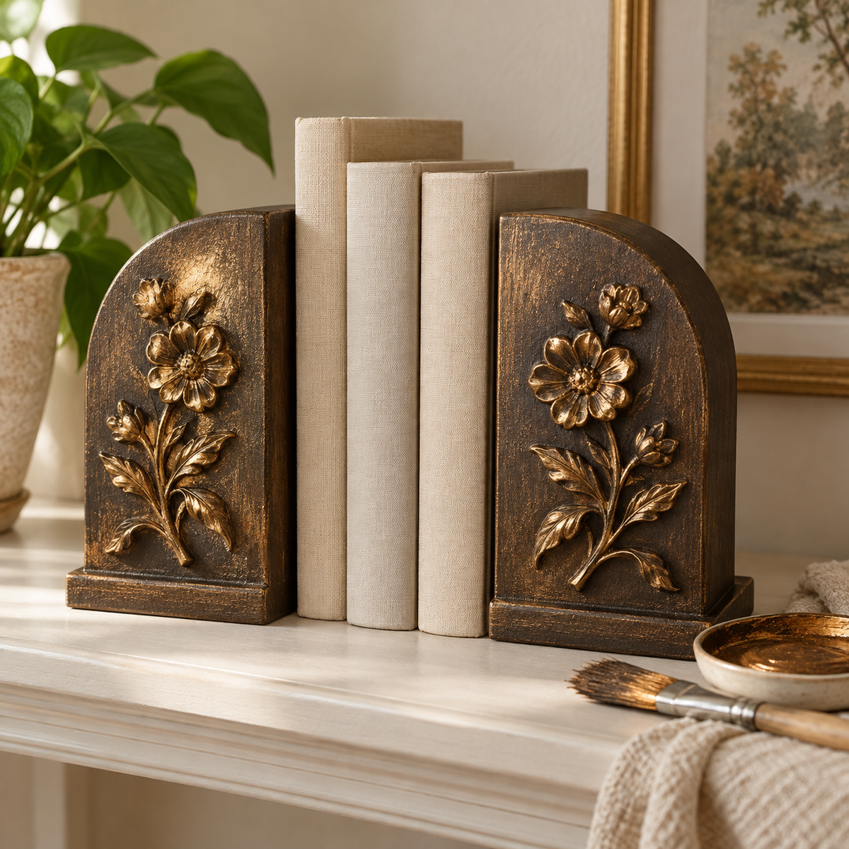 DecoArt Americana Decor Metallics Antique Bronze paint in a rich metallic finish.