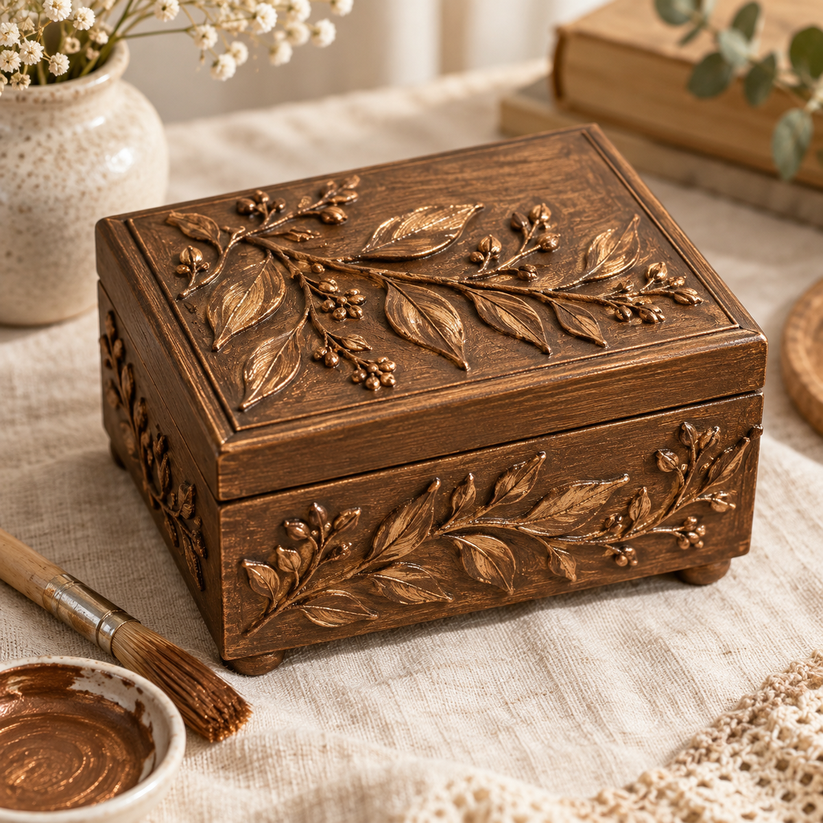 DecoArt Americana Decor Metallics Bronze paint bottle with metallic bronze finish
