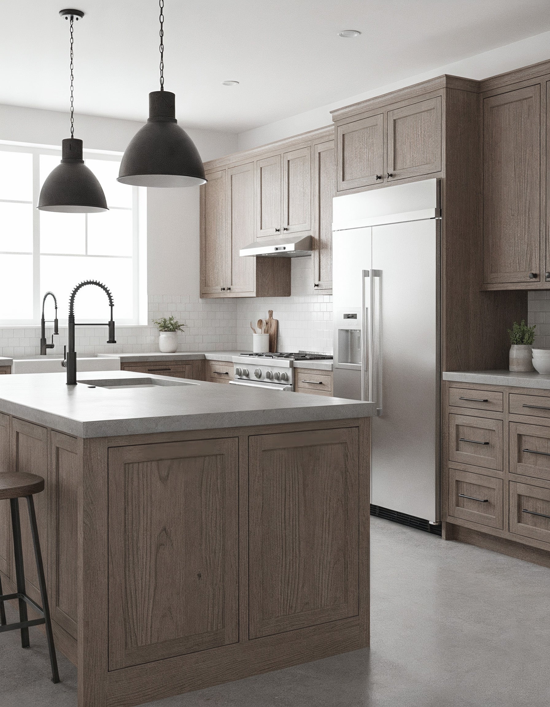 Large Retique It® Wood'n Kit in Weathered Wood finish, featuring tools and supplies for interior wood top coating application.