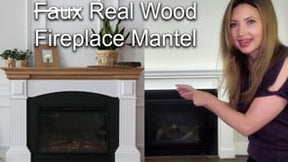 Wood'n Finish Fireplace Mantel Kit - Dark Pecan