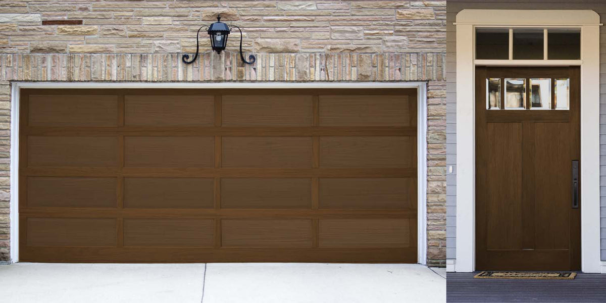 Wood'n Door Smooth Finish Kit (Front & Garage Door) - Cherry