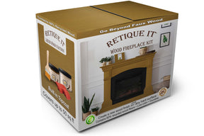 Fireplace Wood'n Kit (Full Fireplace) - Dark Pecan
